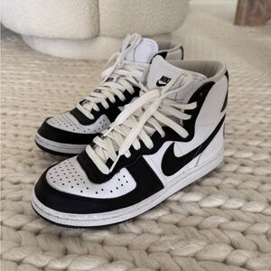 Nike Terminator High x Comme des Garcons Black and White Sneakers